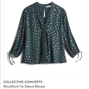 Collective Concepts (Stitch Fix) tie sleeve blouse